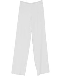 Emporio Armani - Cady Straight-Leg Trousers - Lyst