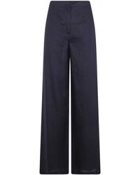 Max Mara - Tapioca Linen Classic Trousers - Lyst