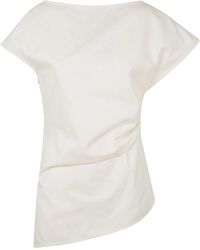 JW Anderson - Asymmetric Draped Top - Lyst