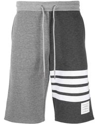 Thom Browne - 4 Bar Stripe Tonal Track Shorts - Lyst