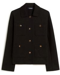 Max Mara - Boxy Scuba Jersey Jacket - Lyst
