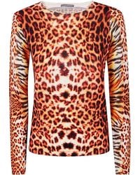 In bed with You - Boatneck Printed Jumper - Lyst
