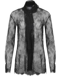 Alberta Ferretti - Shirt Made Of Lace - Lyst
