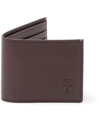 Brunello Cucinelli - Brushed Leather Wallet - Lyst