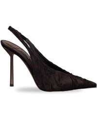 Le Silla - Slingback Clevage Crinkled Fabric - Lyst