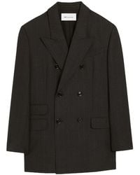 Ami Paris - Wool Double-Breasted Blazer Jacket - Lyst