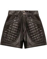 Isabel Marant - Short Candice En Cuir - Lyst