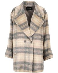 Fabiana Filippi - Double-Breasted Checked Coat - Lyst