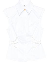 Elisabetta Franchi - Cotton Poplin Shirt - Lyst