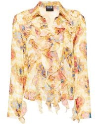 Versace - Heart Couture Print Blouse - Lyst