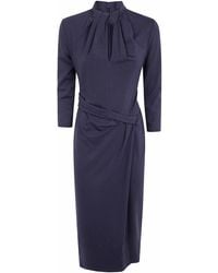 Giorgio Armani - Turtleneck Midi Dress - Lyst