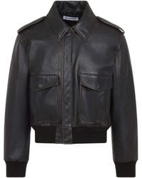 Jil Sander - Leather Blouson - Lyst