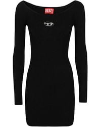 DIESEL - M-Vera Knitted Mini Dress - Lyst