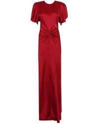 Victoria Beckham - Gathered Waist Floorlength - Lyst