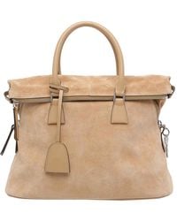 Maison Margiela - Suede 5Ac Handbag - Lyst
