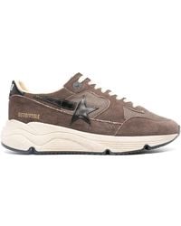 Golden Goose - Star-patch Suede Panelled Sneakers - Lyst