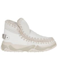 Mou - Eskimo Rhinestone Logo Sneakers - Lyst