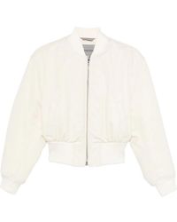 Balenciaga - Cropped Bomber Jacket - Lyst