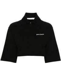 Palm Angels - Logo Cropped Polo Shirt - Lyst