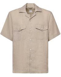 Eleventy - Linen Shirt<Br - Lyst