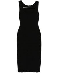 Emporio Armani - Sleeveless Midi Dress - Lyst
