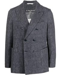 Circolo 1901 - Cotton Double Breasted Jacket - Lyst