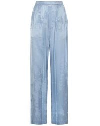 Balenciaga - Washed Crayon Allover Silk Pajama Pants - Lyst