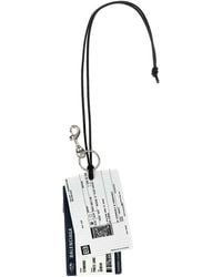 Balenciaga Train Ticket Keychain in White for Men | Lyst