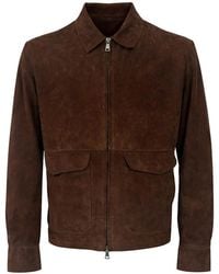 Franzese Collection - Dark Bonded Suede Jacket - Lyst