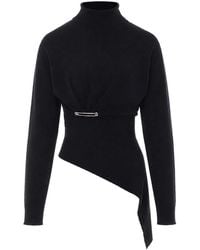 Lanvin - Draped Sweater - Lyst