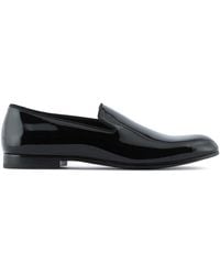 Giorgio Armani - Patent Leather Loafers - Lyst