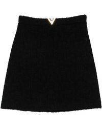 Valentino Garavani - Vlogo Signature Wool Skirt - Lyst