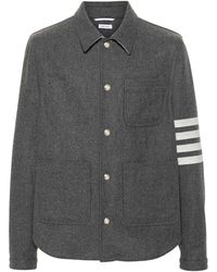 Thom Browne - Bar Felted Utility Jacket - Lyst