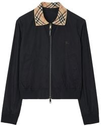 Burberry - Gabardine Glenfields Harrington Jacket - Lyst