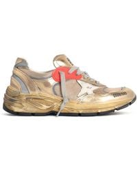 Golden Goose - Running Dad Laminated Leather Blend Sneakers - Lyst