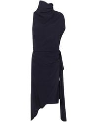 N°21 - Fabric Asymetric Midi Dress - Lyst