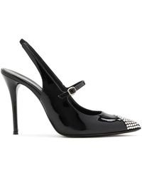 Alessandra Rich - Crystal Slingback Pumps - Lyst