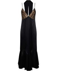 Khaite - Silk Charmeuse Dress With Lace Bodice - Lyst