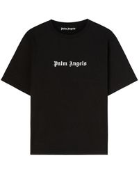 Palm Angels - Logo-print Cotton T-shirt - Lyst