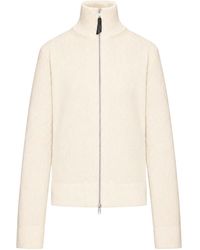 Maison Margiela - Ribbed Cotton Zip-Up Cardigan - Lyst