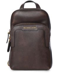 MICHAEL Michael Kors - Hudson Leather Sling Bag - Lyst