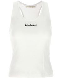 Palm Angels - Logo-Embroidered Ribbed Tank Top - Lyst