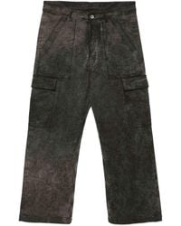 Rick Owens - Drkshdw Distressed Cargo Trousers - Lyst
