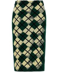 Burberry - Argyle Pattern Skirt - Lyst