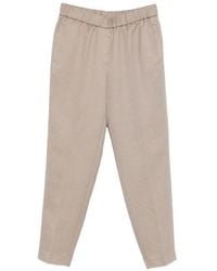 Peserico - Trousers With Elastic Waistband - Lyst