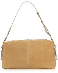 Pinko - Keeper Bag Large Suede Shoulder Bag - Lyst