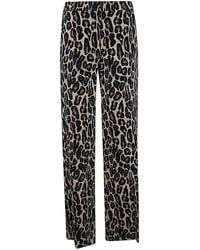 Theory - Relax Leopard Print Pants - Lyst