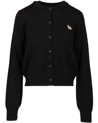 Maison Kitsuné - Merino Wool Cardigan - Lyst