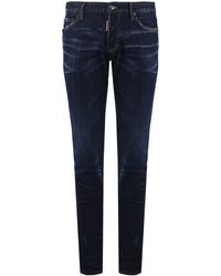 DSquared² - Skinny Jeans With Shading And Logo Patch - Lyst