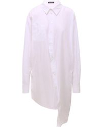 Ann Demeulemeester - Long Cotton Shirt - Lyst